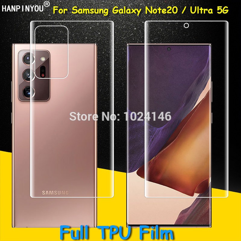 Combo dán cường lực dẻo Samsung Note 20 ultra, Note 20 full 2 mặt đáng dán nhất