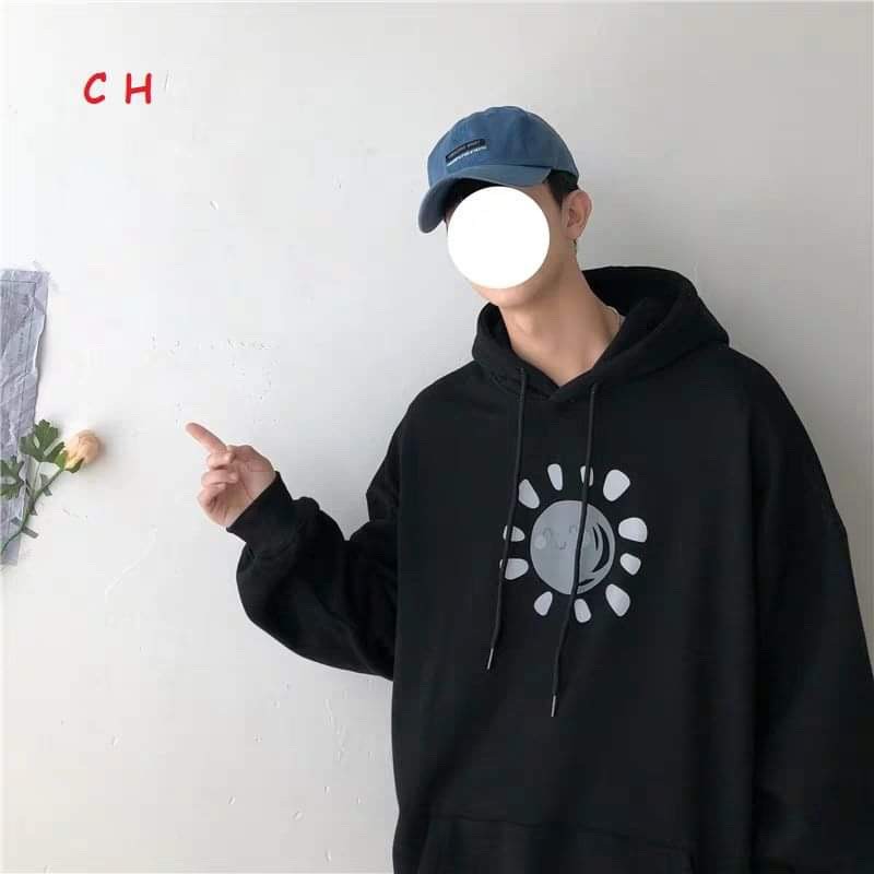 [FREESHIP ĐƠN TỪ 50K] Áo hoodie phản quang mặt trời cười COH1119