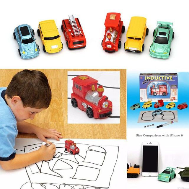 [HOT+FREE SHIP] Trò chơi xe chạy theo hình vẽ Inductive Toys Car