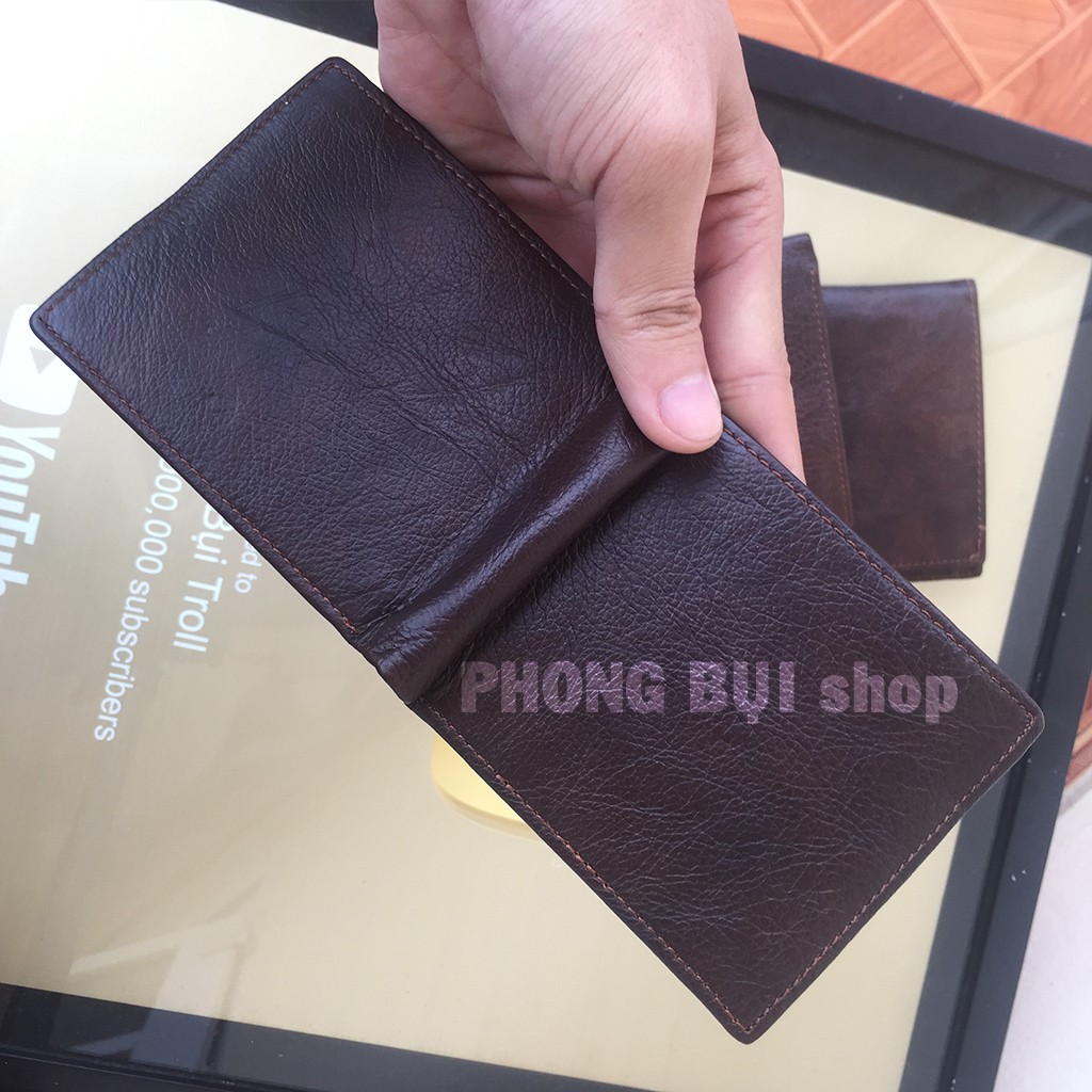 Ví Da Bò Handmade Nhỏ Gọn Size Mini Lớp Da Được Chọn Lọc Gia Công Tỉ Mỉ (Số Lượng Giới Hạn)