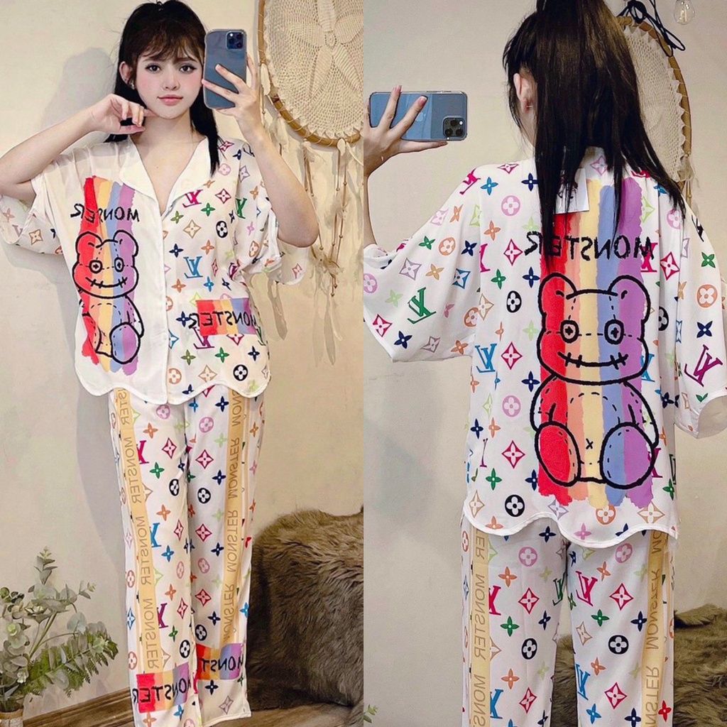 Đồ bộ pijama nữ tiểu thư cổ sen, cổ bèo, cổ truyền thống nhiều mẫu, pijama tay ngắn quần dài lụa mango, lụa latin, satin