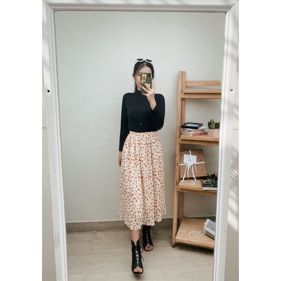 (CAM KẾT GIÁ RẺ NHẤT) Chân Váy Xếp Ly Vintage Hoa Nhí | BigBuy360 - bigbuy360.vn