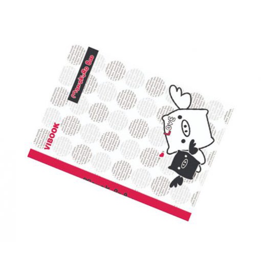 ( 1 Lốc ) Tập Sinh Viên Heo Monokuro Boo 200 Trang KT:175x250mm Độ Dày 60 Gsm ( Mỏng ) Vibook Camshop