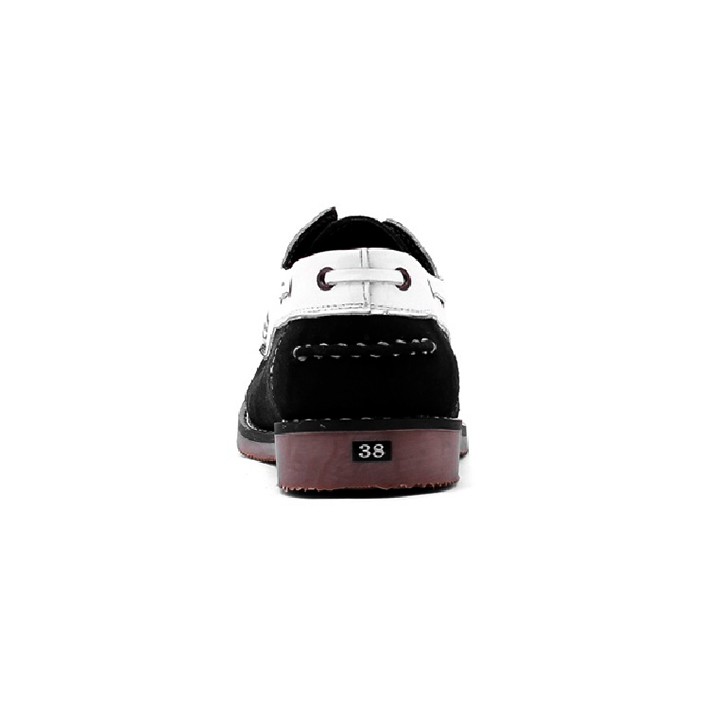 Giày nam Huy Hoàng màu trắng phối đen-HP7166