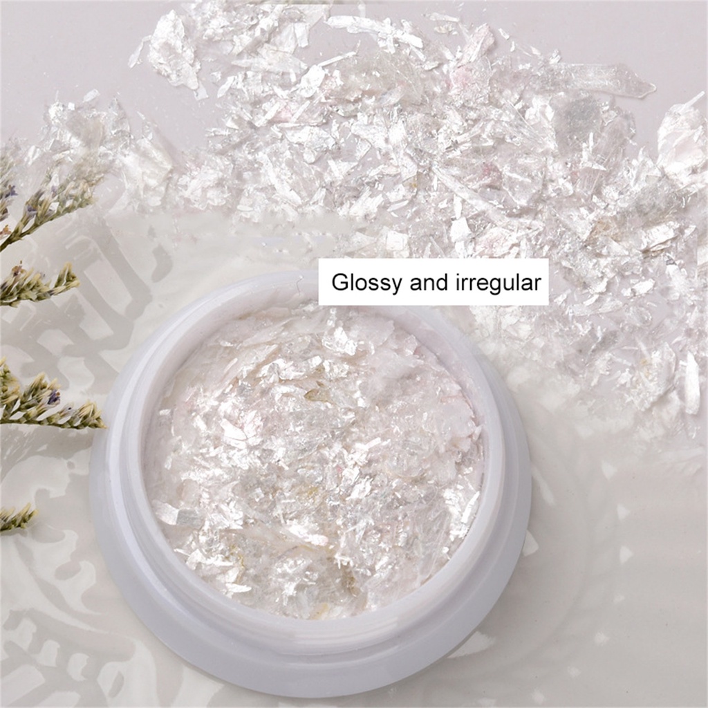 [beautymart] 1 Hộp Kim Tuyến Lấp Lánh Hình Vỏ Sò Dùng Trang Trí Móng Tay