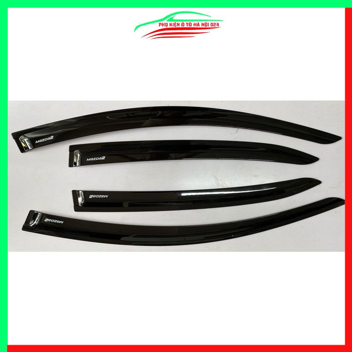 Vè che mưa cho xe ô tô Mazda 2 2015-2024 vè đen bảo vệ trang trí xe