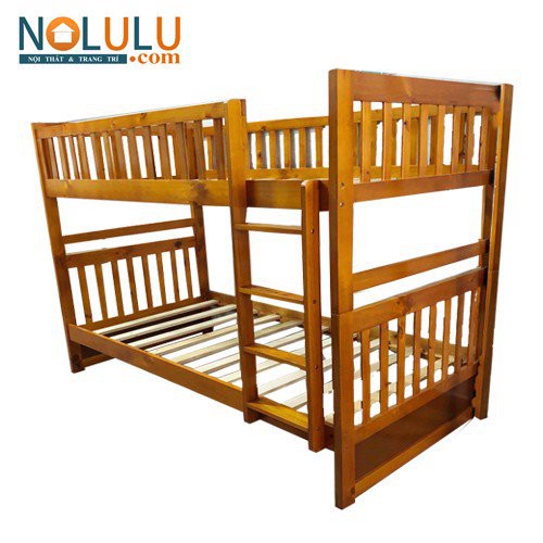 Giường Tầng Unit (1m2) Gỗ Tông Tự Nhiên Có Hộc Kéo- (VÀNG)