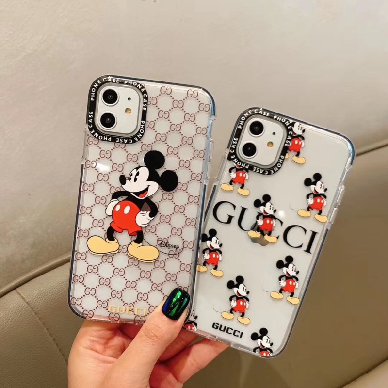 Ốp Điện Thoại Chống Va Đập In Hình Chuột Mickey Gucci Cho Iphone Se 11pro Xs Max Xr I8 I7