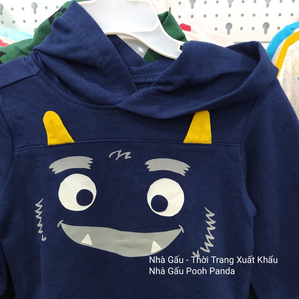 Áo hoodie cho bé trai hình khủng long