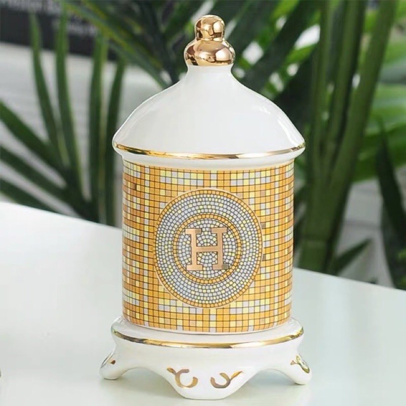 Hũ ,lọ đựng tăm gốm sứ câo cấp