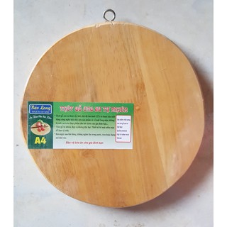{Sỉ} Thớt gỗ cao su đường kính 22cm {shop yêu thích}
