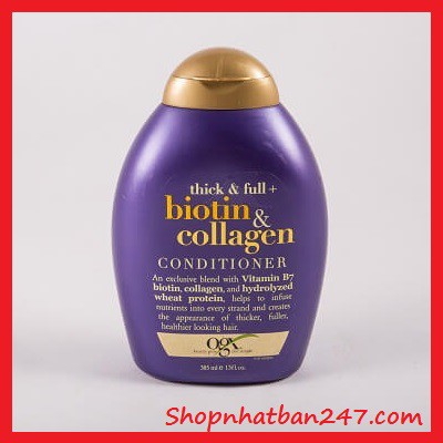 [Giá tốt] Dầu xả kích thích mọc tóc dày Thick and Full Biotin and Collagen 385ml - 100% Authentic - Chính hãng