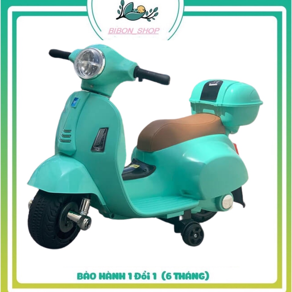 Xe máy vespa cho bé Xe máy điện trẻ em sử dụng chân ga Q518