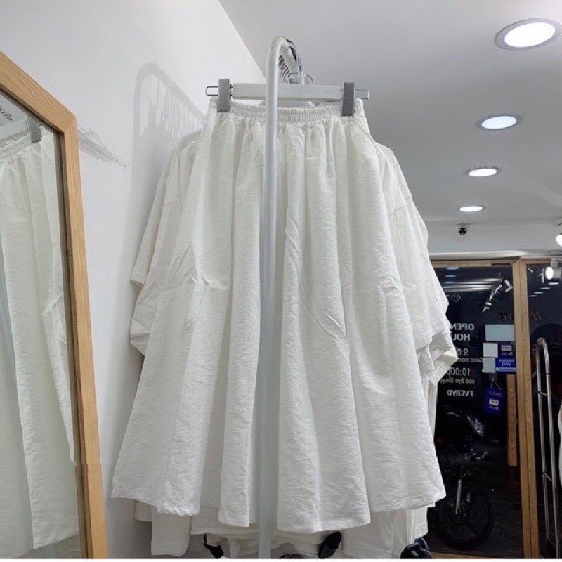 [Rẻ Vô Địch Chân Váy Xòe Kaki 🦋 Váy Nữ Ulzzang Cạp Chun Co Dãn 3 Màu 🦋 | BigBuy360 - bigbuy360.vn