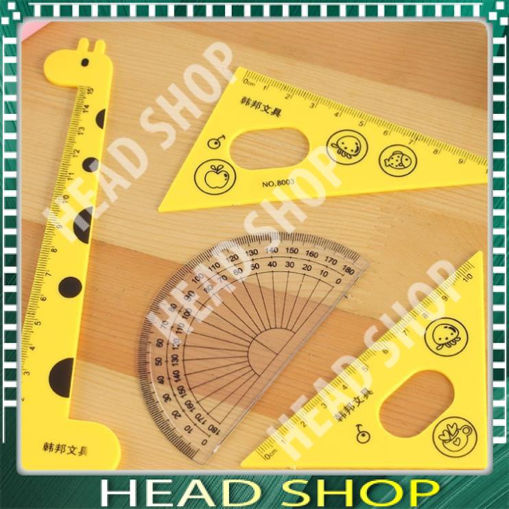 BỘ THƯỚC KẺ EKE HÌNH HƯƠU CHO HỌC SINH HEAD SHOP