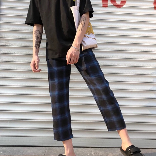 Quần kẻ caro J08