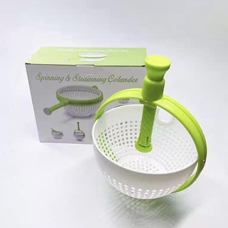 Rổ quay rau củ quả ráo nước tiện lợi 2 lớp mẫu hot 2022