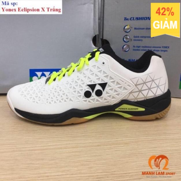 [Giày cao cấp] Giày cầu lông Yonex ECLIPSION X Trắng bán chạy . . . *  `