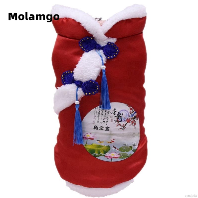 Áo khoác MOLAMGO giữ ấm mừng năm mới xinh xắn dành cho thú cưng