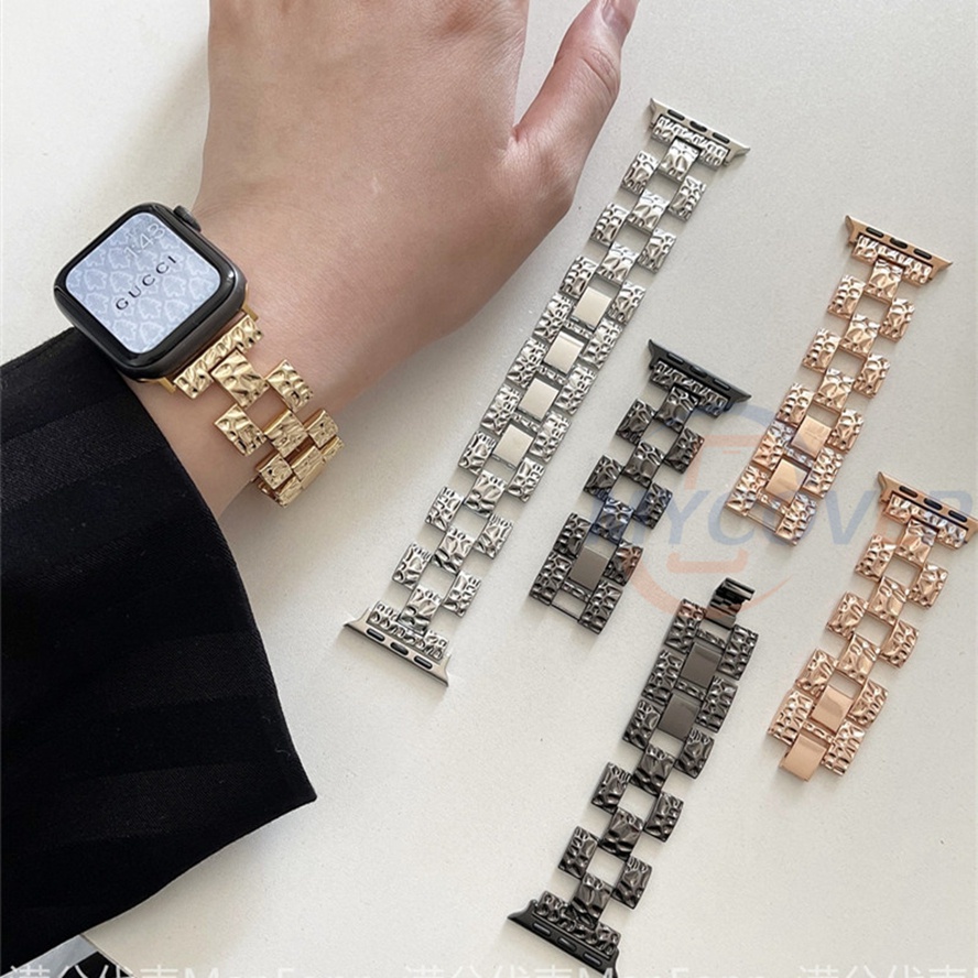 Dây Đeo Kim Loại Cho Đồng Hồ Thông Minh Series 7 6 SE 5 4 3 2 1 41mm 45mm 44mm 42mm 40mm 38mm