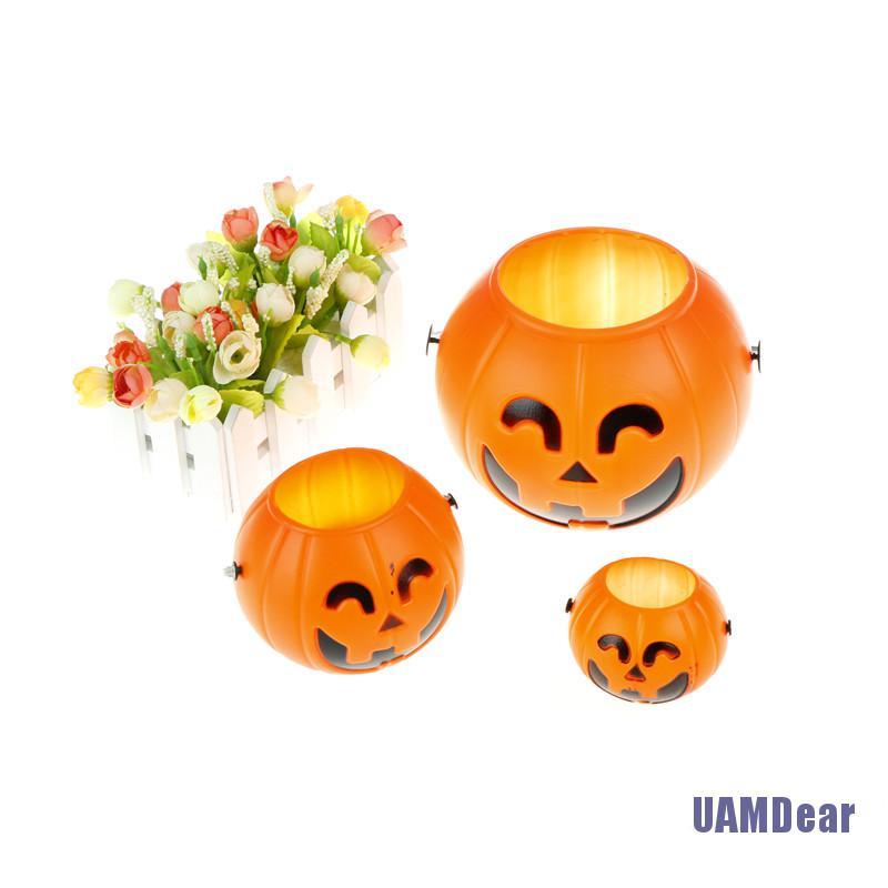 Xô Nhựa Hình Bí Ngô Trang Trí Halloween