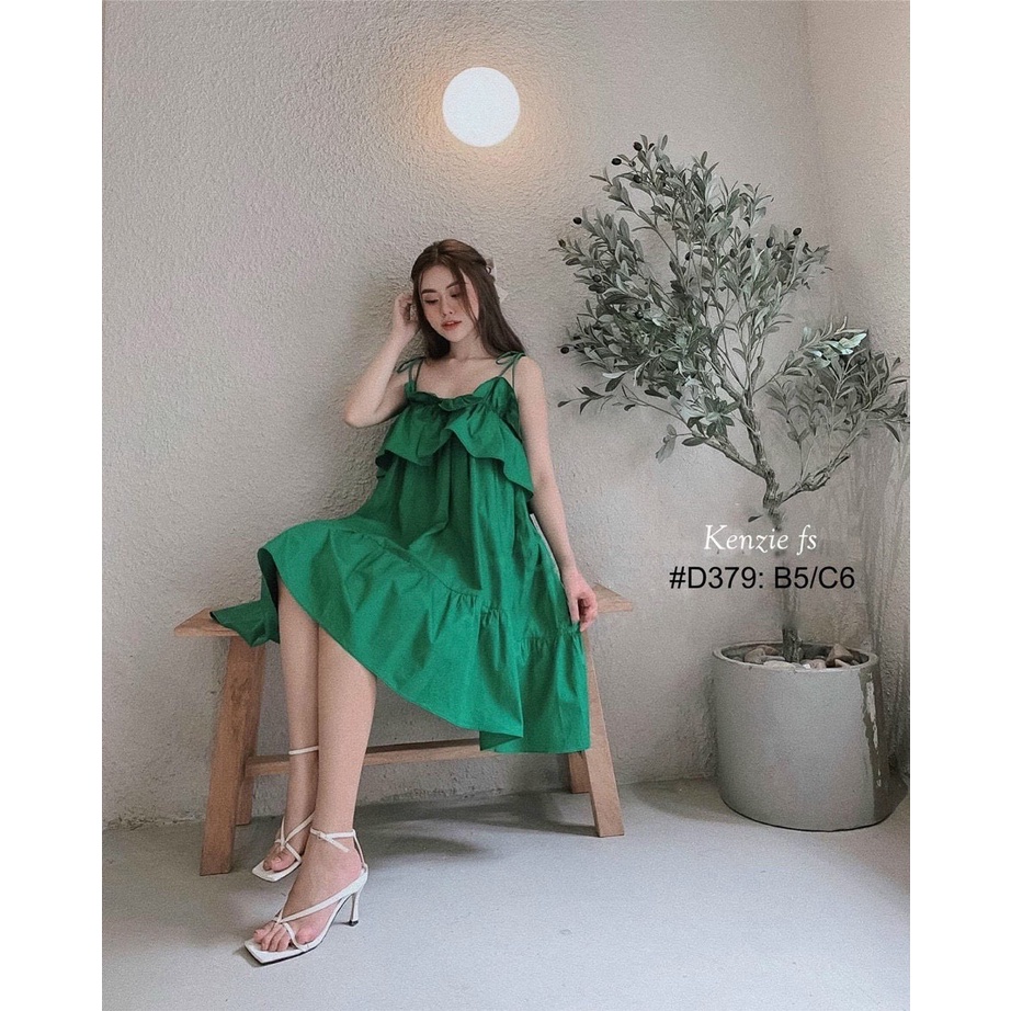 Đầm 2 dây tiểu thư nữ dáng dài, váy maxi nữ form rộng bánh bèo