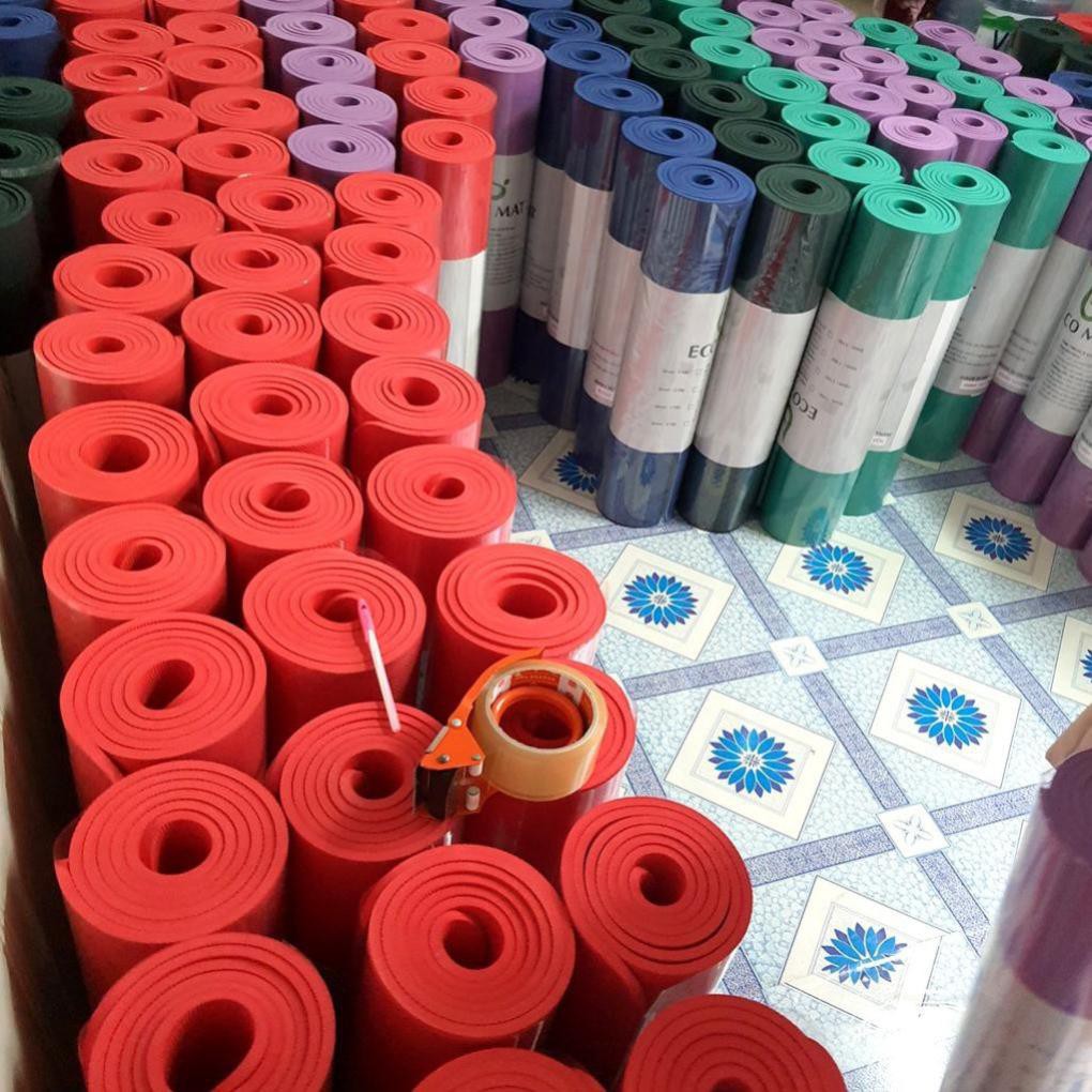 Thảm Tập Yoga S1ECO6MMDT ECO MAT  Thảm Chất Liệu TPE Cao Su Định Tuyến Màu Sắc Trend 2020