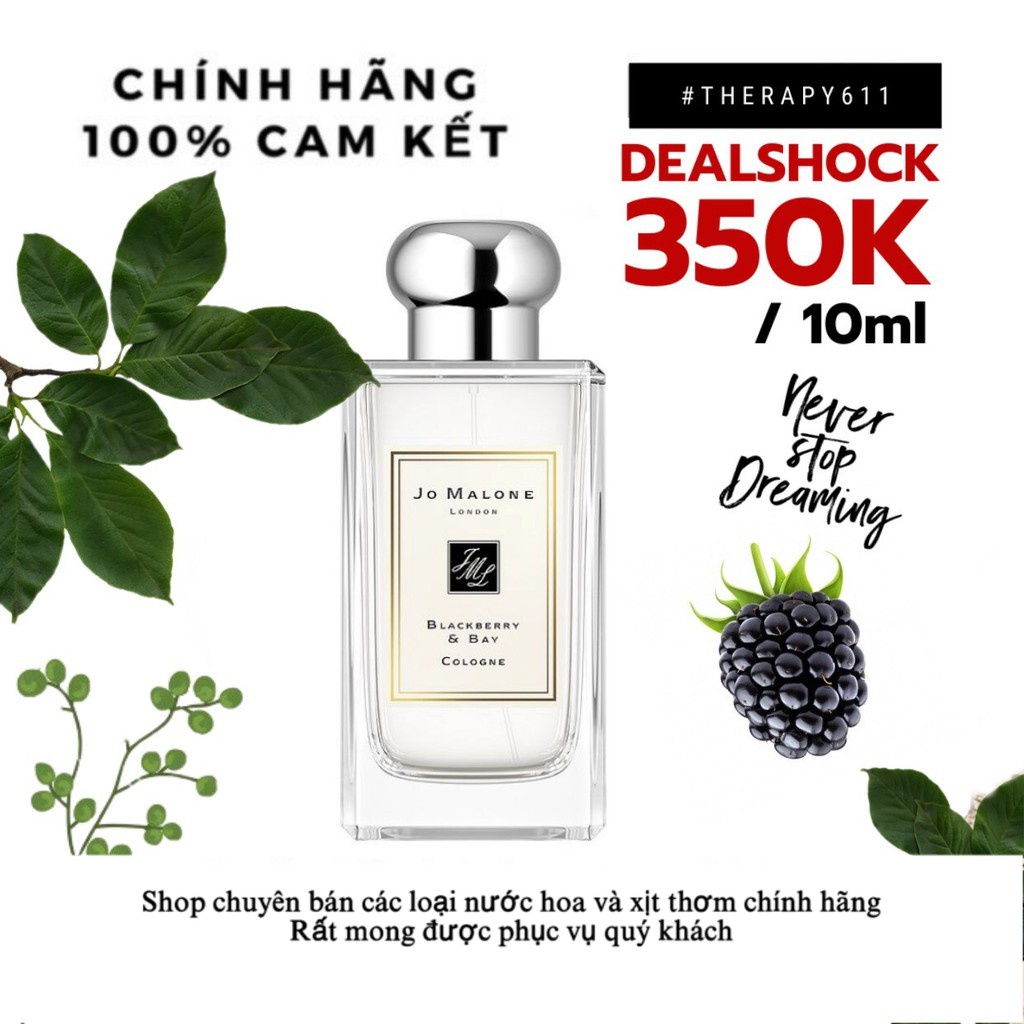 ..::✨Nước hoa  Jo Malone Blackberry & Bay Test ✨::..