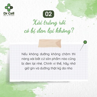 Men ủ trắng da mặt Dr Cell 50ml