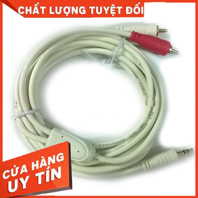 Cáp audio 3.5mm 1 ra 2 3m