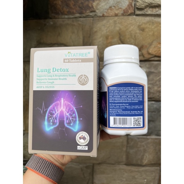 VIÊN LUNG DETOX VITATREE LỌ 60V CHÍNH HÃNG