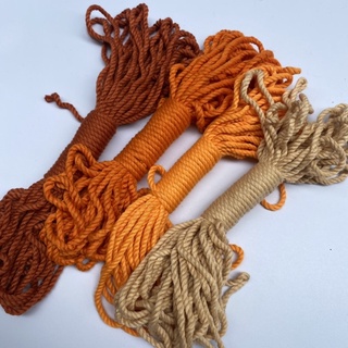 [Bó 10 mét]  Dây cotton macrame nhiều màu - 3mm - Sợi 3 xoắn