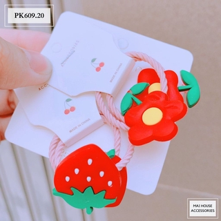 SET 2 DÂY CỘT TÓC ĐÁNG YÊU - PK609