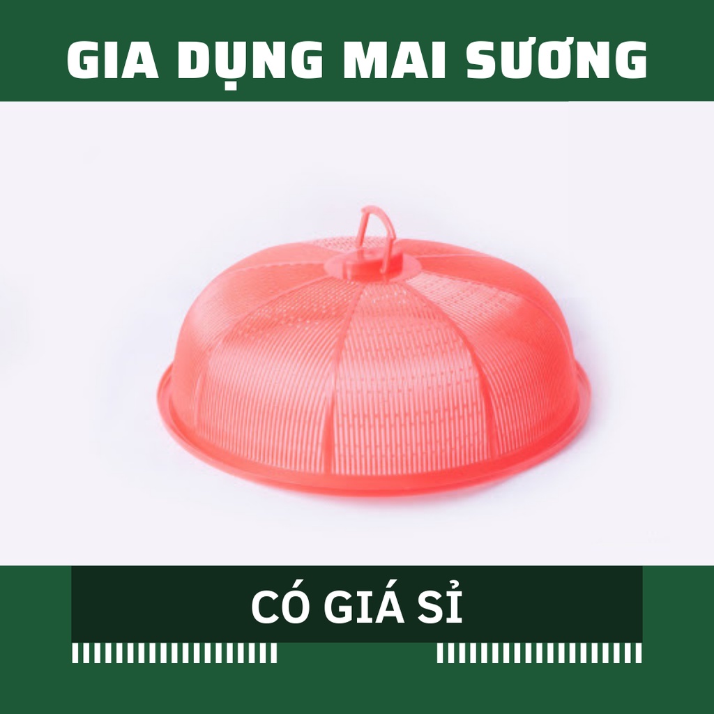 [Giá Sỉ] Lồng bàn tròn vuông đậy thức ăn, nhựa pp chính phẩm an toàn, dùng chặn ruồi côn trùng