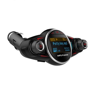 Bluetooth Car Kit Handsfree FM Transmitter Wireless A2DP AUX Audio Car MP3 Player 1.3 Inch LED Screen USB Car Charger