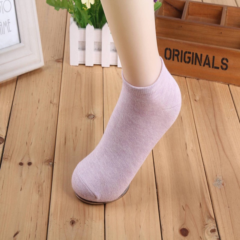 Vớ Cotton Mỏng Mềm Mại Thoáng Khí Thoải Mái Phong Cách Hàn Quốc Cho Nữ