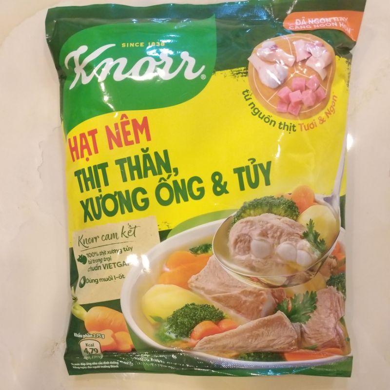 Hạt Nêm Knorr Thịt Thăn, Xương Ống và Tủy Bổ Sung Vitamin A 1.2kg