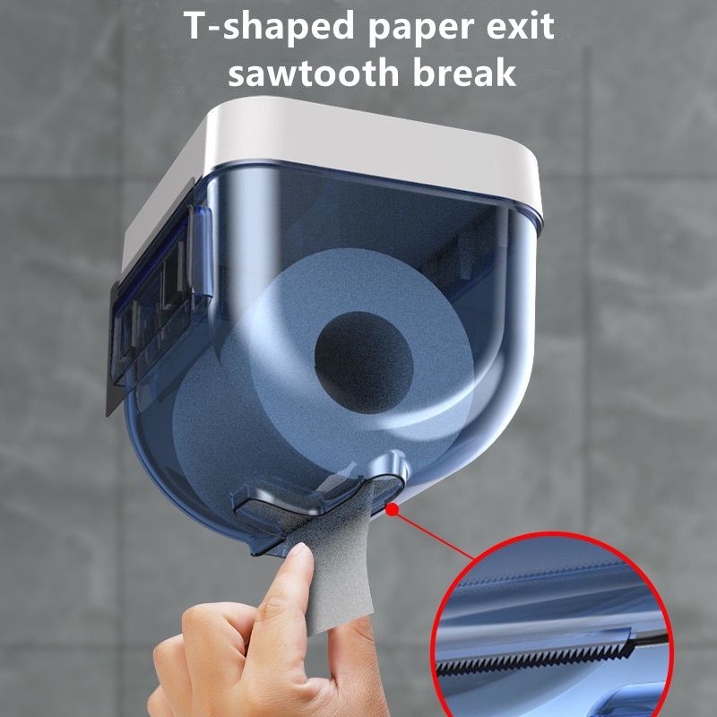 Hộp đựng khăn giấy vệ sinh đa năng dán tường chống nước