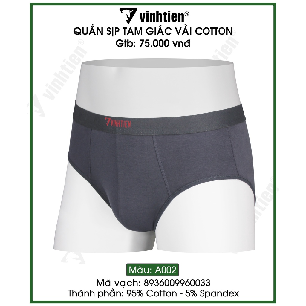 Quần Lót Tam Giác Nam Cotton Vĩnh Tiến 75 - Nhiều Màu