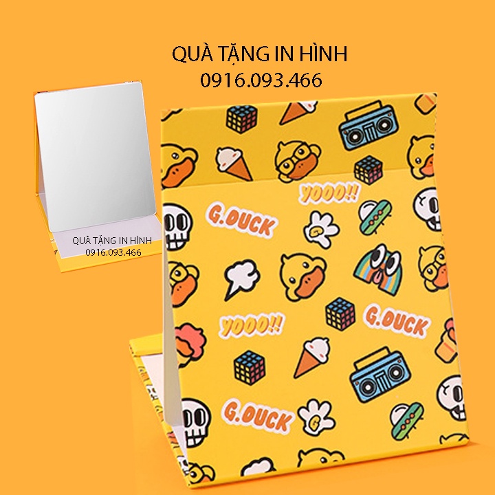 Gương giấy để bàn trang điểm, gấp gọn mang theo bên người tiện lợi mẫu mới nhất