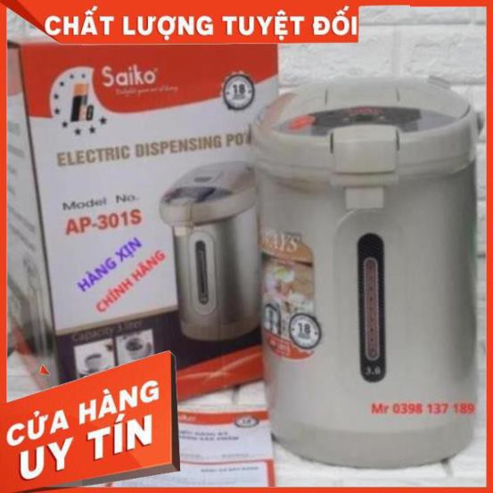 [ SAIKO CHÍNH HÃNG ] BÌNH THỦY ĐIỆN SAIKO AP-301S 3L SIÊU BỀN