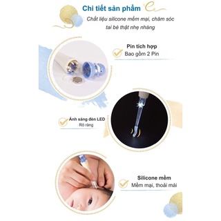 Dụng cụ Ráy tai có đèn cho bé Kuku