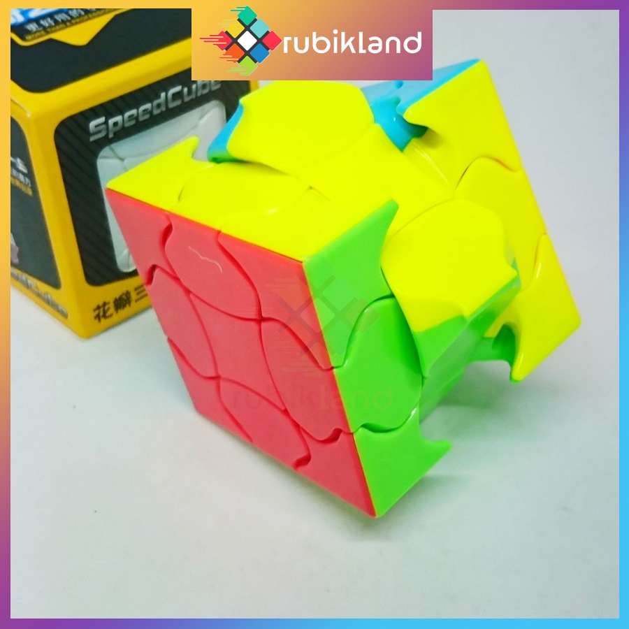 Rubik Biến Thể QiYi Fluffy Cube Rubic 3 Tầng Stickerless 3x3 Đồ Chơi Trí Tuệ