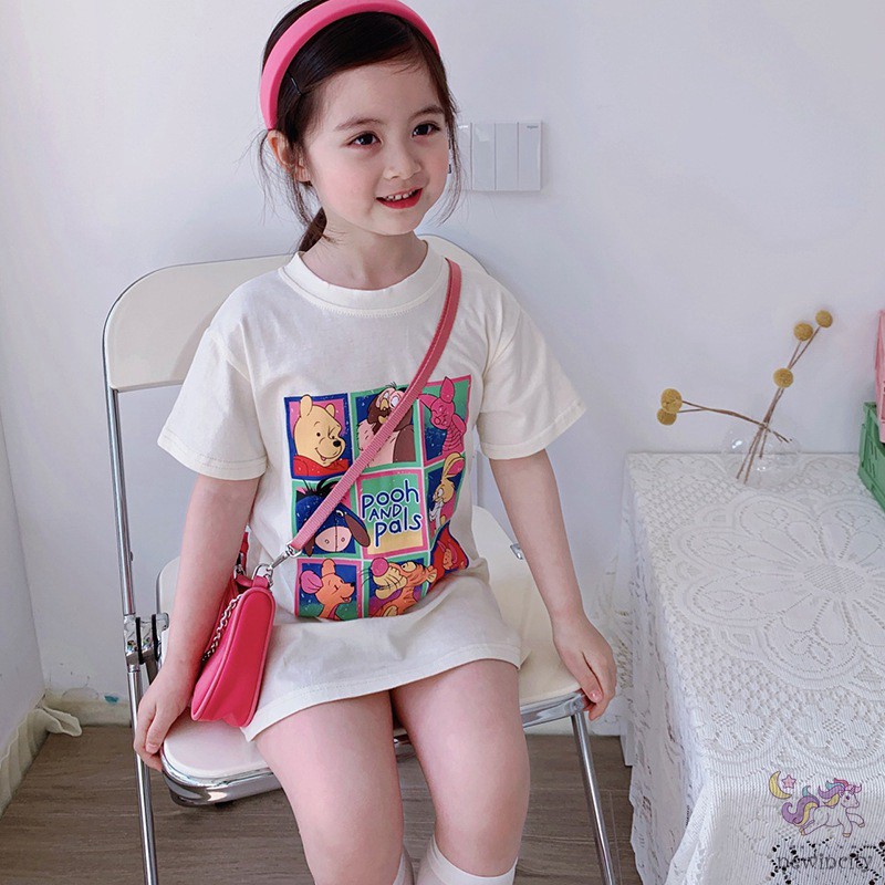 Váy In Họa Tiết Hoạt Hình Đáng Yêu Dành Cho Bé Gái