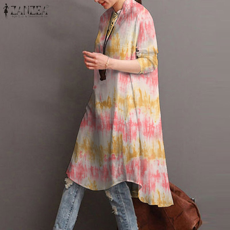 Áo kiểu ZANZEA tay dài phong cách cổ điển thời trang cá tính cho nữ