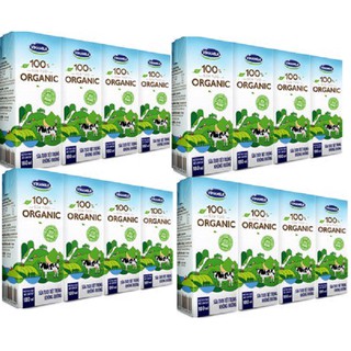 COMBO 4 LỐC sữa tươi tiệt trùng Vinamilk 100% Organic không đường