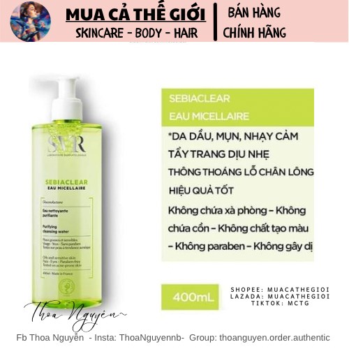 Sữa rửa mặt Sebiaclear Gel Moussant