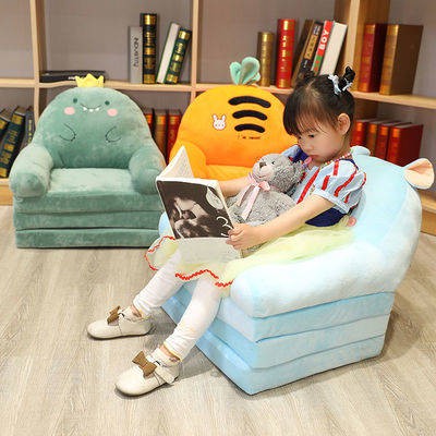 Phim hoạt hình trẻ em gấp ghế sofa đa năng cô gái công chúa phòng ngủ mini phân nằm ghế có thể tháo rời