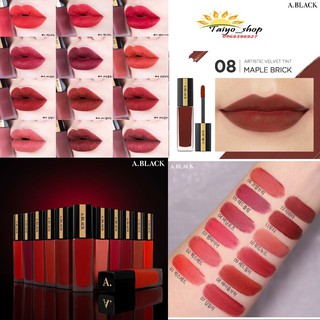 Son Kem Lì A. BLACK Artistic Velvet Tint Lux Red.