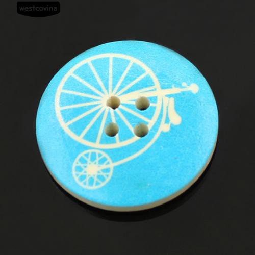 Set 25 Cúc Áo Gỗ 30Mm 4 Lỗ Chuyên Dụng Cho Thợ May Vá